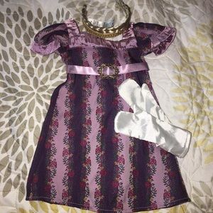 American girl dress with headband and gloves!